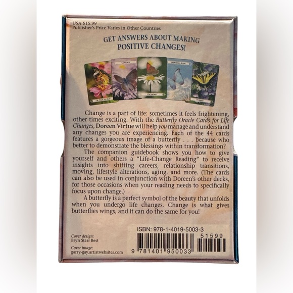 Butterfly Oracle OOP Doreen Virtue origional Hay house cards VG Origional deck - Picture 2 of 2